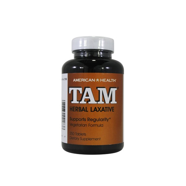 American Health Tam Natural Herb Laxative, 250 Tablets - 2 Pack