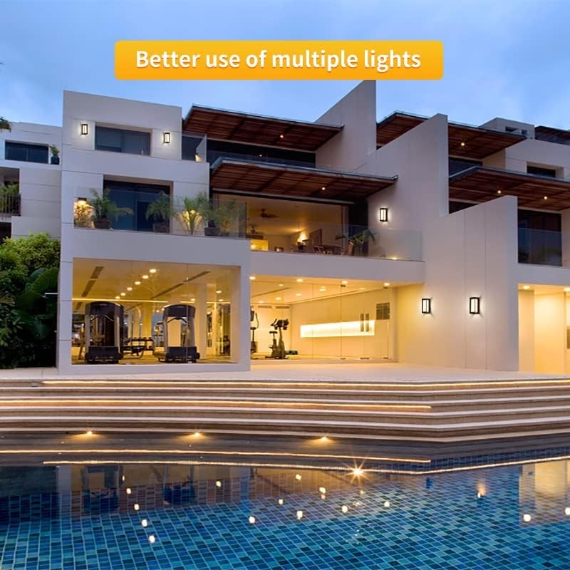 Degruand LED Modern Outdoor Wall Light 18W Rectangular,1800LM Bright Porch