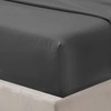 Oxford Homeware Charcoal Single Fitted Sheets -100% Brushed Microfibre 1800