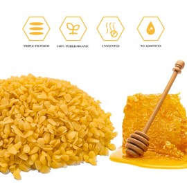 TRINIDa Yellow Beeswax Pellets 5LB(80 oz), Organic Bees Wax Pellets for DIY Candles, Beeswax for Candle Making, Skin, Body, Face, and Hair Care, Lotions, DIY Creams, Lip Balm and Soap Making