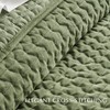 EverGrace Cross-Stitch Velvet Quilt Set, Queen Size, Loden Green
