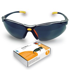 kela SPRINTER Premium Protective Glasses Sports Glasses 100% Made in Germany Tinted Shatter-Proof Scratch-Resistant Work Safety Glasses with Anti-Fog and UV Coating EN170 EN172 I Cycling Glasses