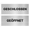Opened Closed Hanging Sign 16 cm x 6 cm with