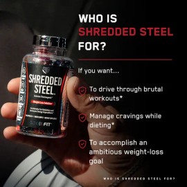 Shredded Steel 90 Cap Acelerador De Perdida De Grasa