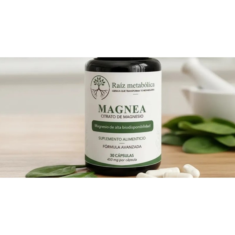 Magnea Citrato De Magnesio 450mg 30 Cápsulas