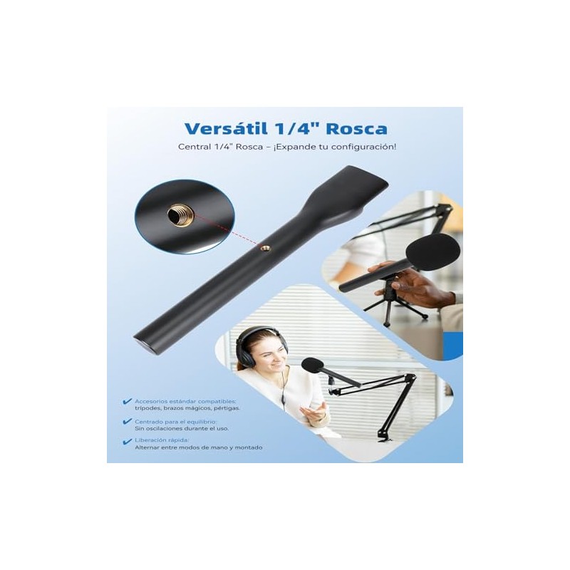 YOUSHARES Soporte para Microfono de Entrevista de Mano, para dji