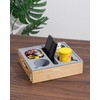 MsJelau Couch Cup Holder with Lid, Silicone Bed Caddy with