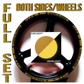 CGD Graphics GOLD REFLECTIVE GP STYLE RIM STRIPES WHEEL DECALS TAPE STICKERS SUZUKI GSXR 600
