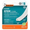 Frost King EPDM Rubber Self-Stick Weatherseal Tape, P-Section, 3/8" W,
