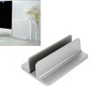 Vertical Laptop Stand Grey Regulable Base 3D Curved Appearance Bottom