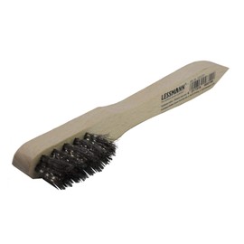 Lessmann Spark Plug Brush, Stainless Steel Wire Wavy Wire Brush Stainless Steel Brush 150 mm