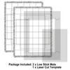 3Pcs/Set Stick and Stamp Mat and Fixed Stamp Blending Template
