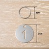 C-RAYS Stainless Steel Number Tag Number Tag Plate Key Tag