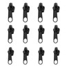 Rumyve 12Pcs Fix Zip Puller,Detachable Plastic Zipper Head,Zipper Pull Repair