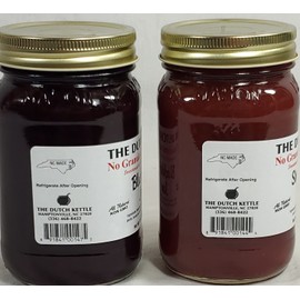 The Dutch Kettle Amish Sugar-free Blackberry & Strawberry Jam 2-18 Oz. Jars, 2.0 Count