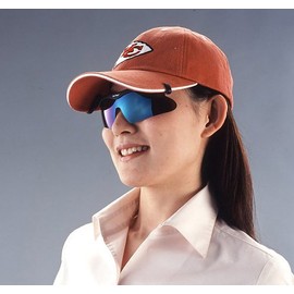 らくらく帽子掛け偏光レンズサングラス レインボーミラー