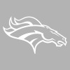 Unbranded Denver Broncos Vinyl Decal - Black, 4"