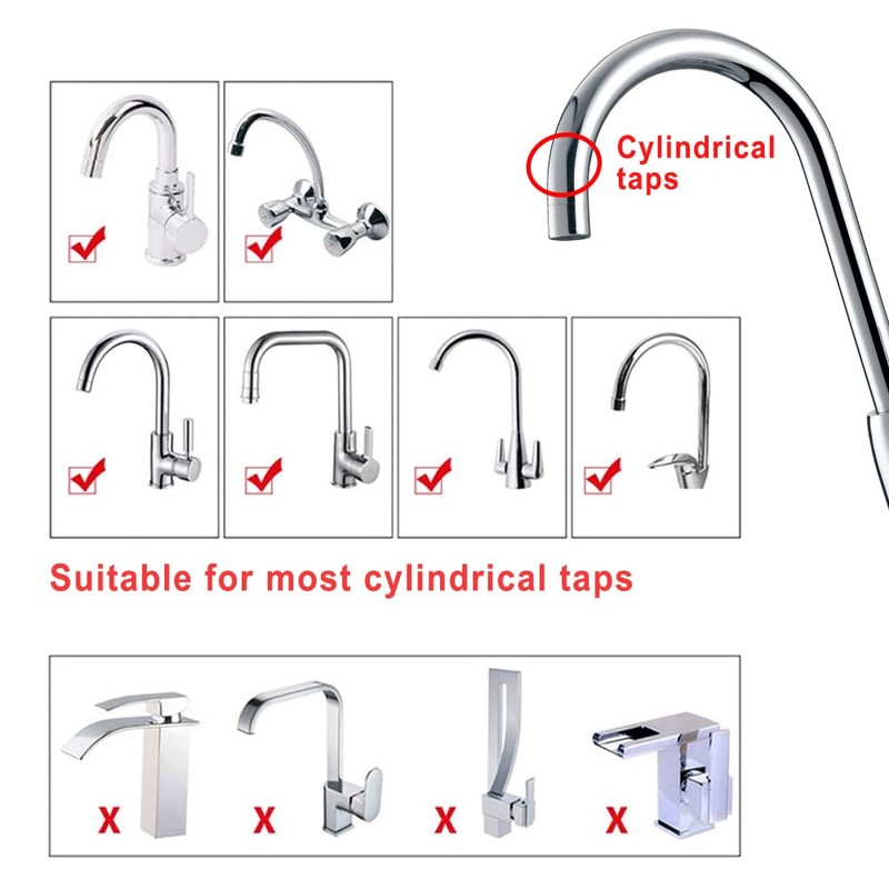 HLIWS 4Pack Water Swivel Faucet, Tap Water Saving Device, 360°Rotatable
