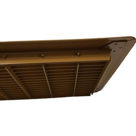 Imperial RG1132 Heavy Gauge Floor Return Air Grille, 6 x 20-Inch, Brown