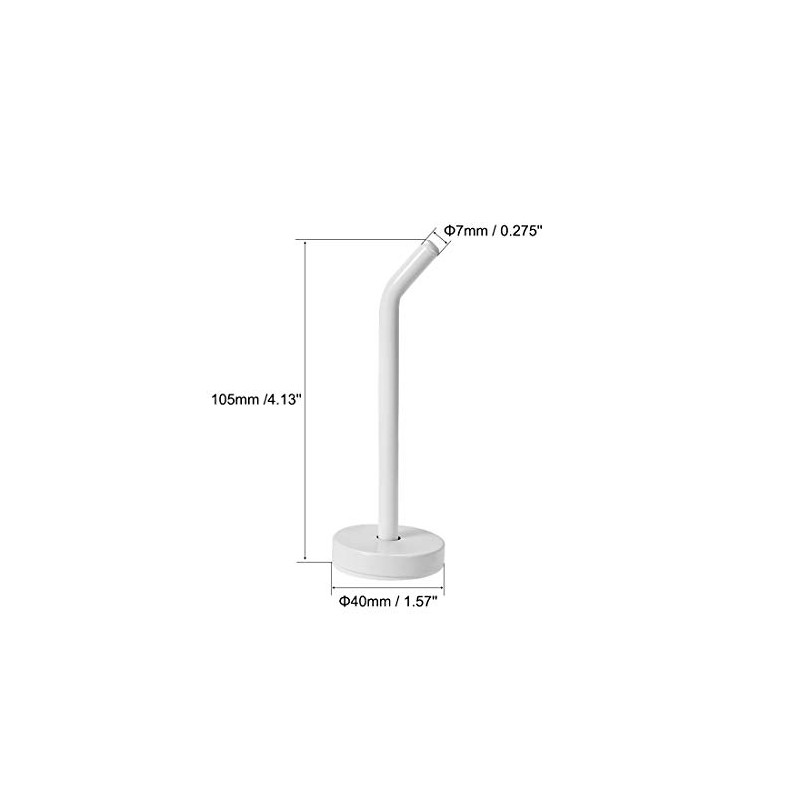 uxcell 2Pcs Wall Mounted Hook Robe Hooks Single Towel Hanger