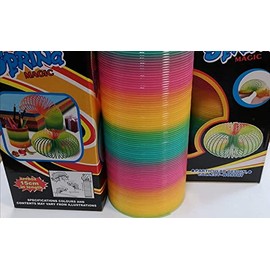 2er Set Paul Import: Rainbow Spiral XL Approx. 16 x 8 x 8 cm, Spring Spring, Jumbo Stair Aerator for Children