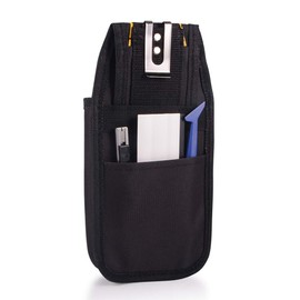 WINJUN Tool Pouch Window Tint Vinyl Tool Organizer, Black Oxford Waterproof Tools Waist Bag/Tool Pouch with Multi Pockets and Belt Clip for Window Tinting,Car Wrapping