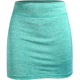 BLEVONH - Faldas de tenis de verano para mujer con pantalones cortos debajo, pickleball, atletismo, entrenamiento y golf con bolsillos, Turquesa, 3X-Large
