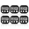 Pack of 6 Digital Kitchen Timer, Digital Timer, Digital Kitchen