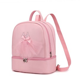 TENDYCOCO Toddler Backpack Ballet Backpack Latin Ballerina Dance Bag for Little Girls