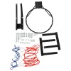 Basketball Hoop In-Ground 44" Shatterproof Backboard Adjustable System Outdoor