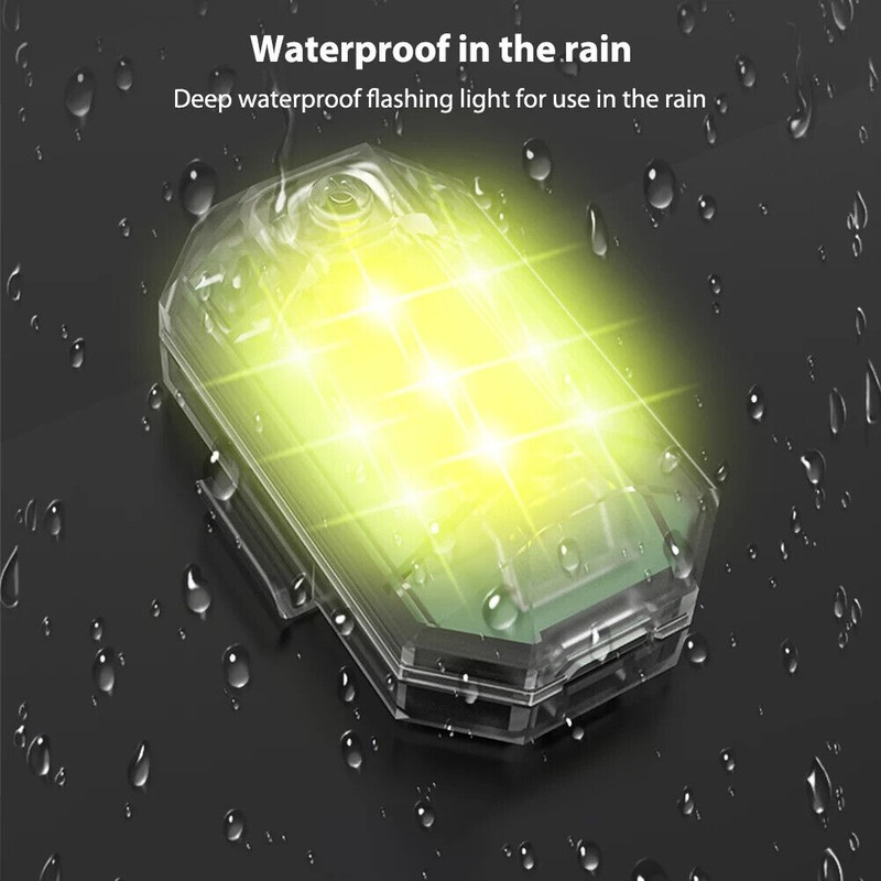 Unbranded 2x High Brightness Wireless 7 Color LED Strobe Light