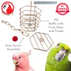 Bonka Bird Toys 00196 Small Stainless Steel Baffle Cage Treat