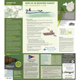 Cranberry Lake Navigation Map | Boating, Trails & Camping | Five Ponds Wilderness & Cranberry Lake Wild Forest | High Quality, Waterproof & Tear Resistant