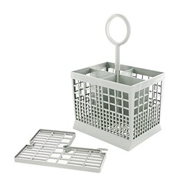4-Compartment Cutlery Basket Fits Bosch/ Siemens Dishwasher, Dark Grey