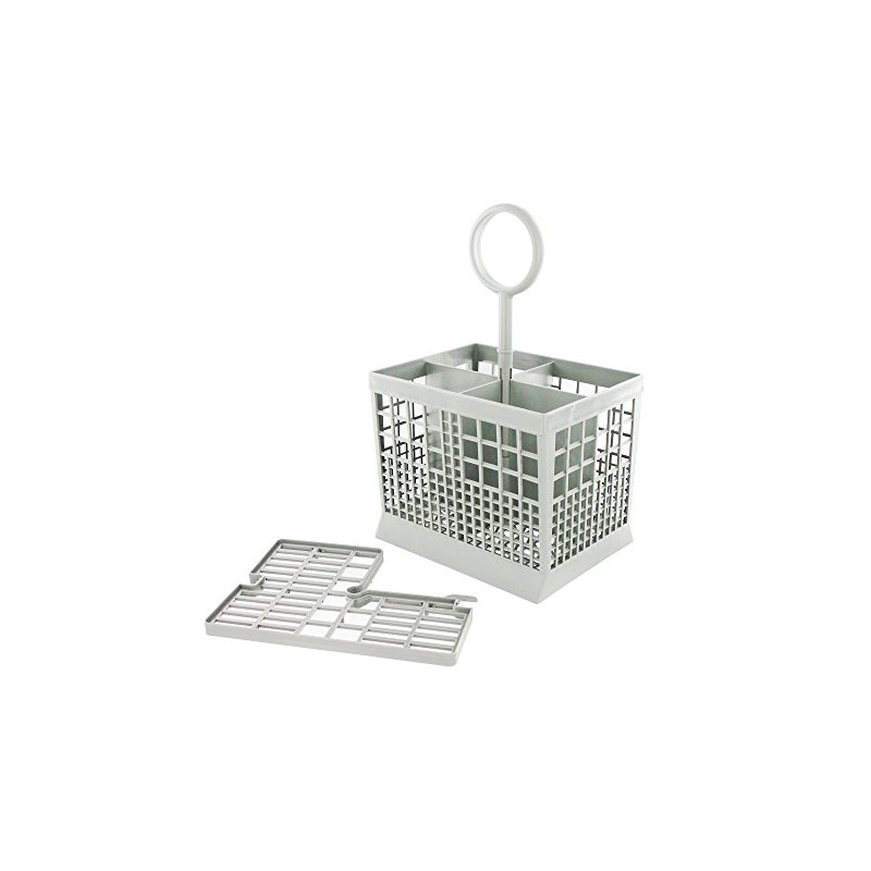4-Compartment Cutlery Basket Fits Bosch/ Siemens Dishwasher, Dark Grey