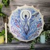 Shaman Drum Handmade Shamanic Drum with Drum Stick Leather Wood