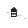 CooBigo 25 Pack 1/2"(12mm) Webbing Plastic Ladder Lock Buckle Black