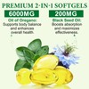 Maani Essence Organic Oregano Oil 6000mg 120 Softgel with Black