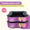 Premium Cat Litter Refill Bags |Jumbo 28FT 2-Pack | Lasts