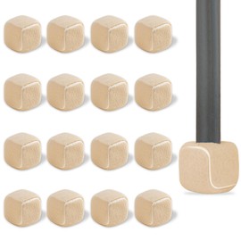 MONOFLAT Square Shape, Precut Walker Tennis Ball Glides 16PCS with Heavy Duty PVC Double Sealing - Long-Lasting Felt Pad for Walkers and Furniture Legs, Floor Protection for Seniors (Beige, Large)