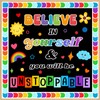 LioNergy Believe in Yourself Classroom Bulletin Board Decoration Set Motivational