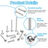Yinpecly 40Pcs M4 x 25mm Truss Head Machine Screws for