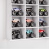 Krafetto Trucks Display Shelf, 15 Slot Toy Cars Display Case,