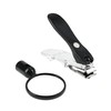 BIOS Living Rotating Nail Clipper, Adjustable Angle, Detachable Magnifier, Ergonomic,