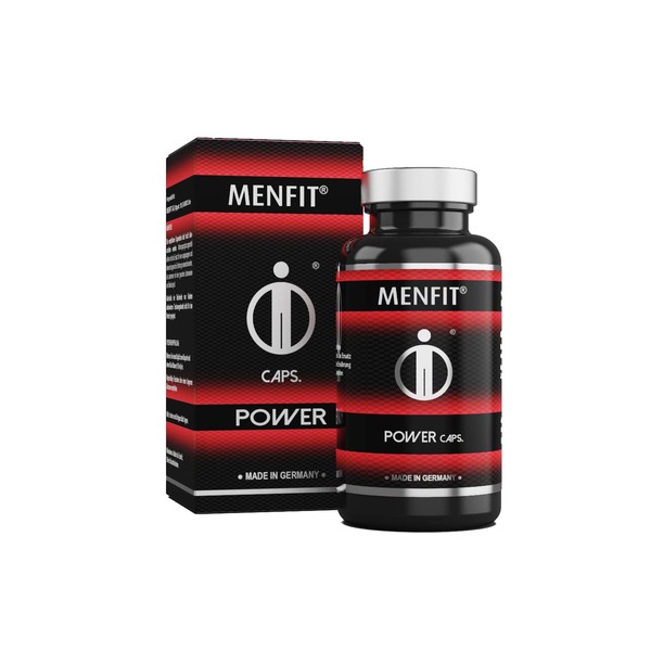 MENFIT® Power Powerful & Potent for the Active Man Unique Formula with Tribulus Terrestris, Cordyceps Sinensis, Maca, Selenium, Ashwagandha, Ginger, Vitamin C, Zinc