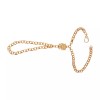 Unbranded Women Gold Metal Hand Chain Charm Lion Wrist Bracelet