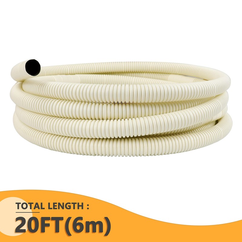 AC Parts 20Ft Mini Split AC Drain Hose Air Conditioner