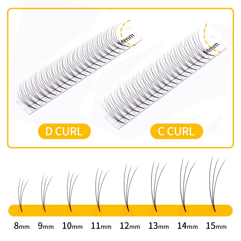 GEMERRY Big Box 3D 5D Ready-to-Use Fan Volume Lashes (8-15