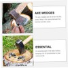 BESPORTBLE 3sets Round Wedge Camping Hammer Wedges Round Axe Handle
