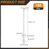 sourcing map 100Pcs 3/32"x1/4" Round Head Blind Rivets, Zinc-Plated Carbon
